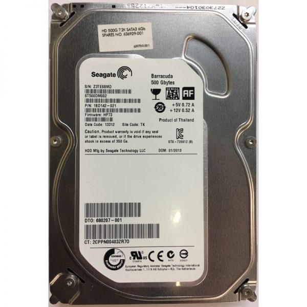 ST500DM002 - Seagate 500GB 7200 RPM SATA 3.5" HDD