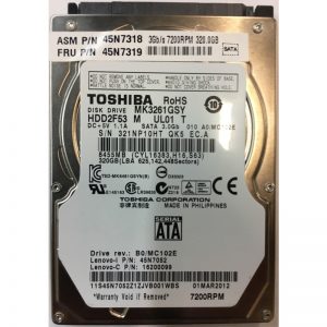 MK3261GSY - Toshiba 320GB 7200 RPM SATA 2.5" HDD