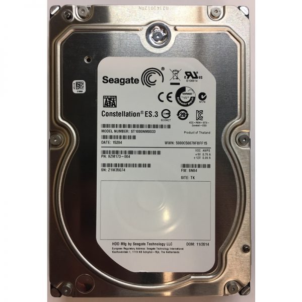 ST1000NM0033 - Seagate 1TB 7200 RPM SATA 3.5" HDD