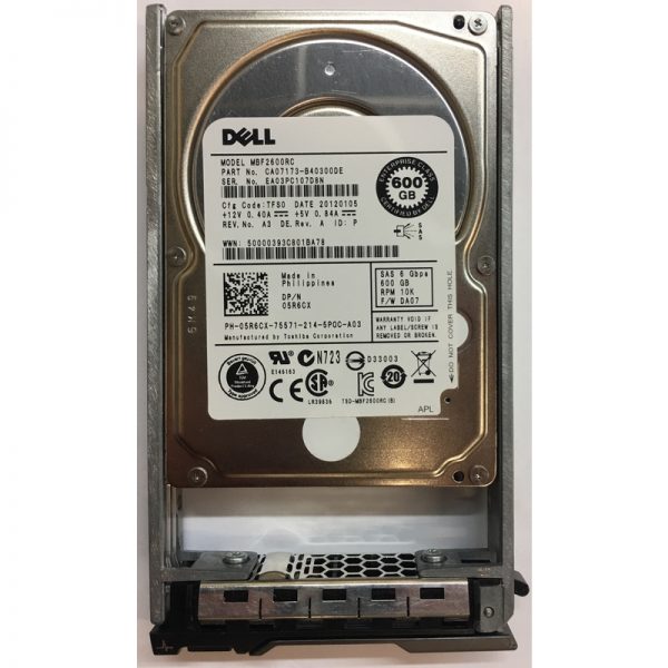 CA07173-B40300DE - Fujitsu 600GB 10K RPM SAS 2.5" HDD w/ tray