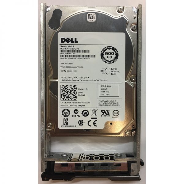 08JRN4 - Dell 900GB 10K RPM SAS 2.5" HDD w/ tray