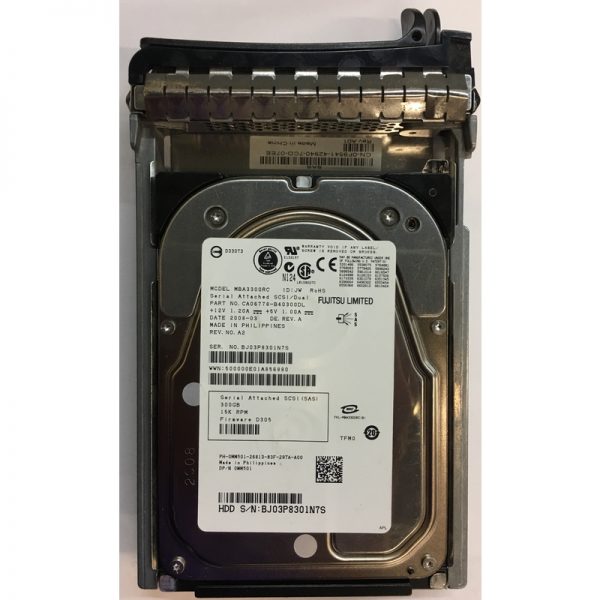 MM501 - Dell 300GB 15K RPM SAS 3.5" HDD w/ tray