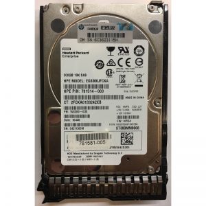 781514-003 - HP 300GB 10K RPM SAS 2.5" HDD w/ tray