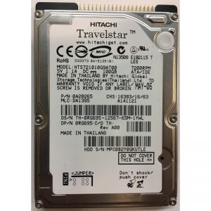 0A28265 - Dell 100GB 7200 RPM IDE 2.5" HDD