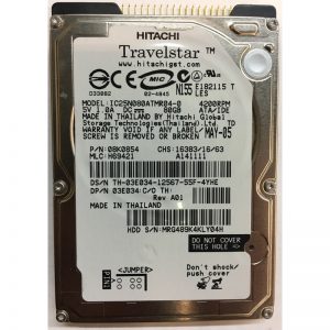 03E034 - Dell 80GB 4200 RPM IDE 2.5" HDD