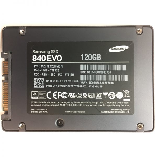 MZ7TE120HMGR - Samsung 120GB SSD SATA 2.5" HDD