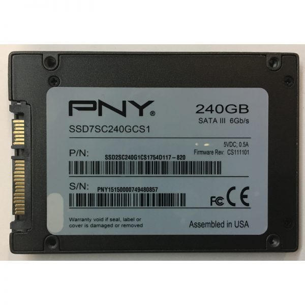 SSD7SC240GCS1 - PNY 240GB SSD SATA 2.5" HDD