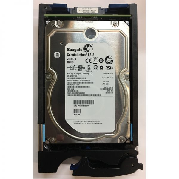 118033060 - Data Domain 2TB 7200 RPM SAS 3.5" HDD for Data Domain ES30 15 bay enclosures