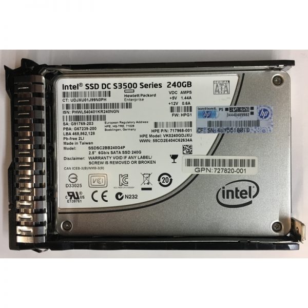 SSDSC2BB240G4P - HP 240GB SSD SATA 2.5" HDD