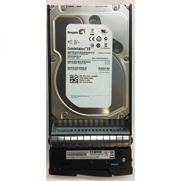 07C2VG - Dell 2TB 7200 RPM SAS 3.5" HDD w/ Compellent / Dell tray