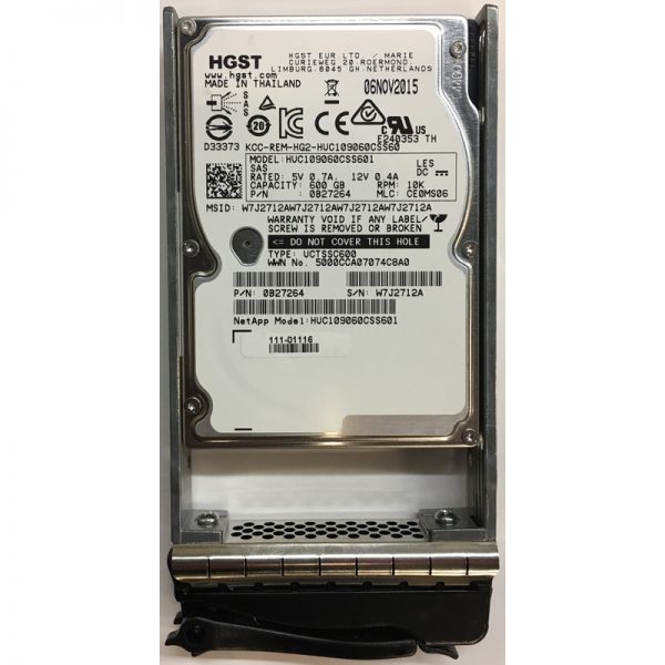 111-01116 - NetApp 600GB 10K RPM SAS 2.5" HDD For DE5600