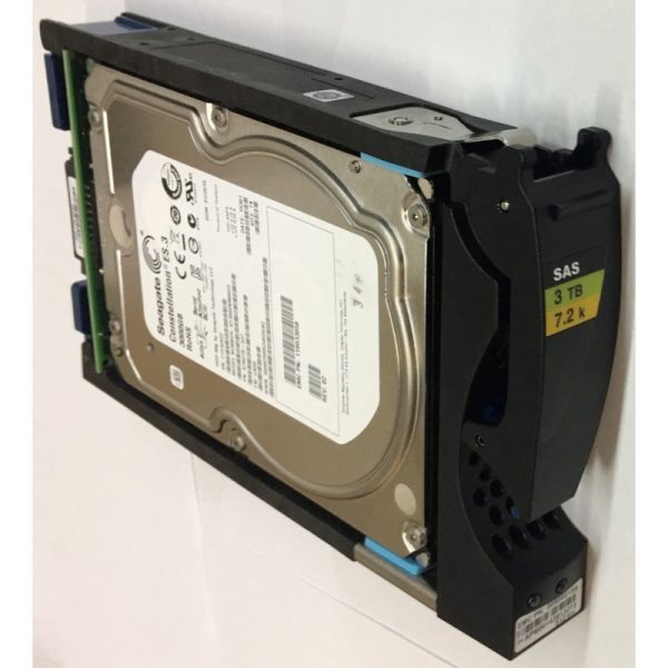 ST3000NXCLAR3000 - Data Domain 3TB 7200 RPM SAS 3.5" HDD  for ES30 15 bay enclosures. 1 year warranty.