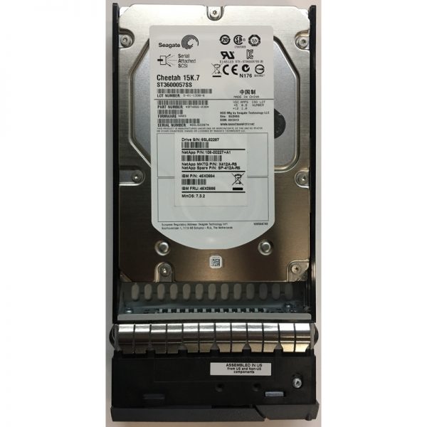 108-00227+A1 - NetApp 600GB 15K RPM SAS 3.5" HDD for DS4243 24 bay enclosures.