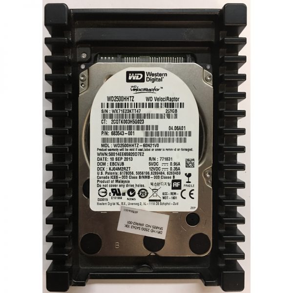 696962-001 - HP 250GB 10K RPM SATA 3.5" HDD