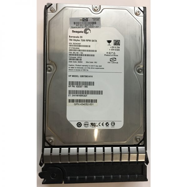 GB0750C4414 - HP 750GB 7200 RPM SATA 3.5" HDD W/ tray