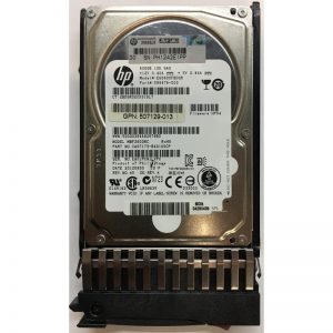 EG0600FBDSR - HP 600GB 10K RPM SAS 2.5" HDD W/ G7 tray