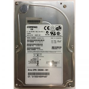 336366-001 - Compaq 9.1GB 10K RPM SCSI 3.5" HDD 80 pin