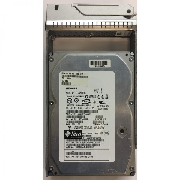 540-7956-012 - Sun 300GB 15K RPM SAS 3.5" HDD Sun version w/ tray Hitachi version