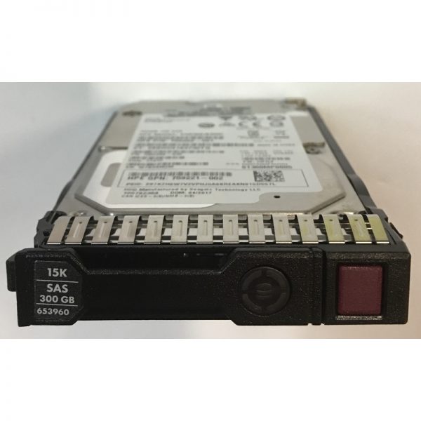 653960-001 - HP 300GB 15K RPM SAS 2.5" HDD w/ G8/G9 tray,