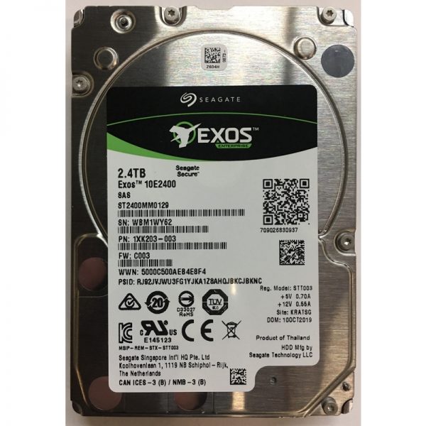 ST2400MM0129 - Seagate 2.4TB 10K RPM SAS 2.5" HDD