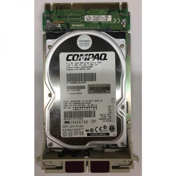 AB009335B - Compaq 9.1GB 7200 RPM SCSI 3.5" HDD 80 pin