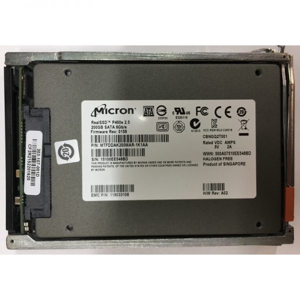 100-565-072 - EMC 200GB SSD SATA 2.5" HDD for DD4200, DD4500, DD7200, SSD only will need to install in existing tray in your system.