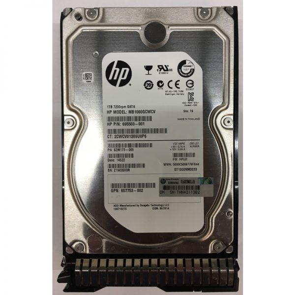 MB1000GCWCV - HP 1TB 7200 RPM SATA 3.5" HDD w/ tray