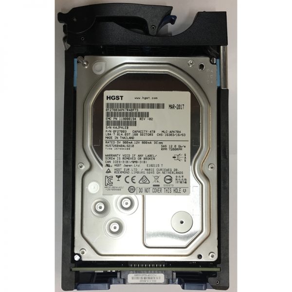 0F27003 - Data Domain 3TB 7200 RPM SAS 3.5" HDD  for ES30 15 bay enclosures