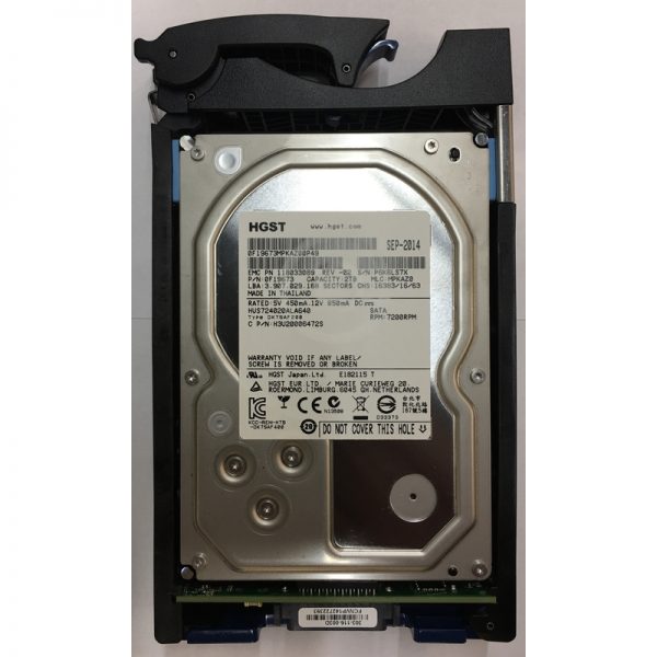 118033089 - Data Domain 2TB 7200 RPM SATA 3.5" HDD for Data Domain ES30 15 bay enclosures