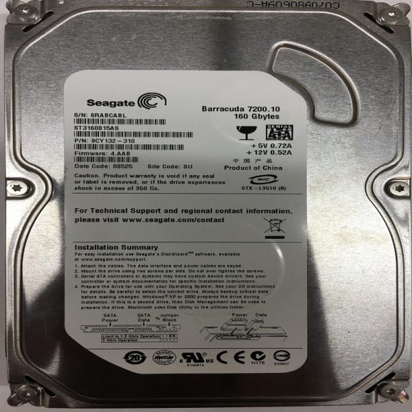 9CY132-310 - Seagate 160GB 7200 RPM SATA 3.5" HDD