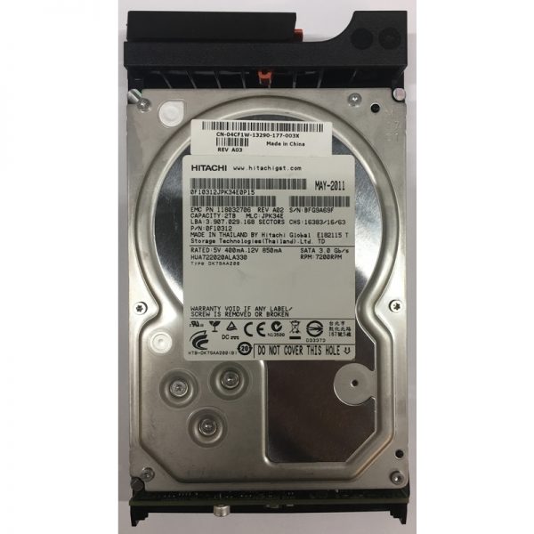 118032706 - EMC 2TB 7200 RPM SATA 3.5" HDD for AX4-5F/ 5i series