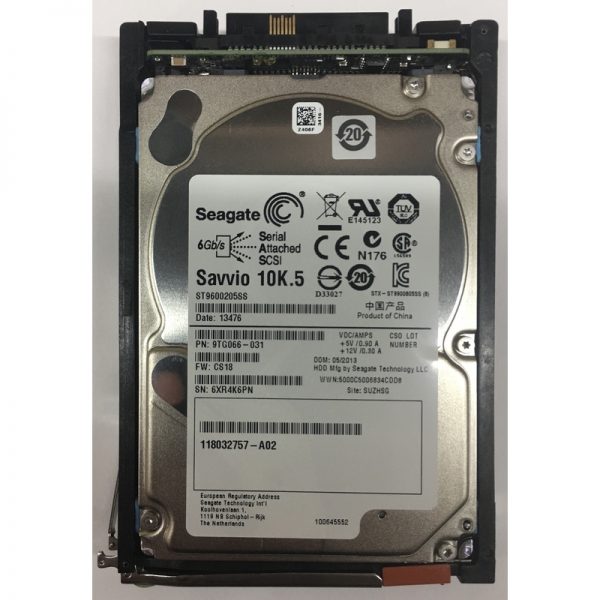 118032757-A02 - EMC 600GB 10K RPM SAS 2.5" HDD for VNX5100 ,5200, 5300, 5400, 5500 ,5600, 5700, 5800, 7500, 7600 ,8000, 25-disk enclosures,  VNXe3100 ,3150,.3300 series