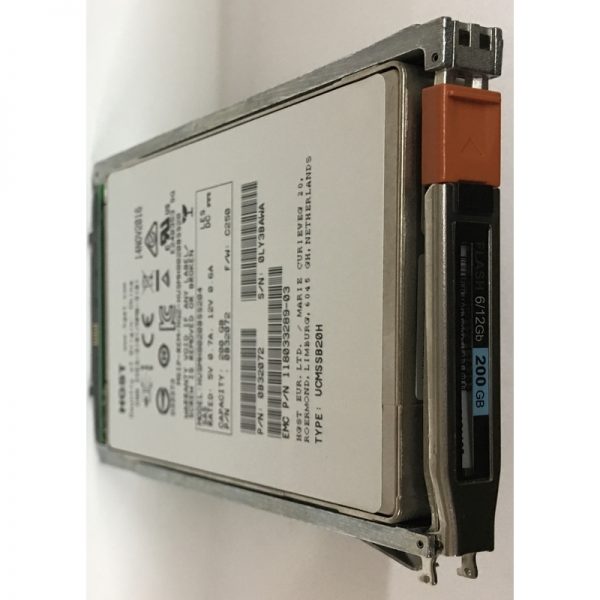 N3-2S6F-200 - EMC 200GB SSD SAS 2.5" HDD  for VNX5100, 5300 series, 25-bay enclosures and VNXe3300 15 slot enclosures