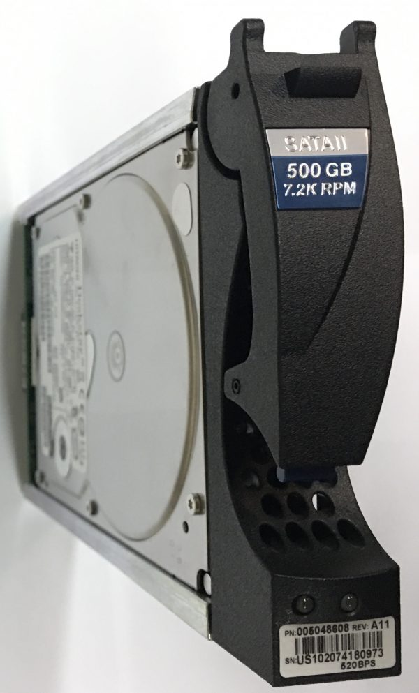 005048608 - EMC 500GB 7200 RPM SATA 3.5" HDD for all CX4's, CX3-80, -40, -40C, -40F, -20, -20C, -20F, 10C series