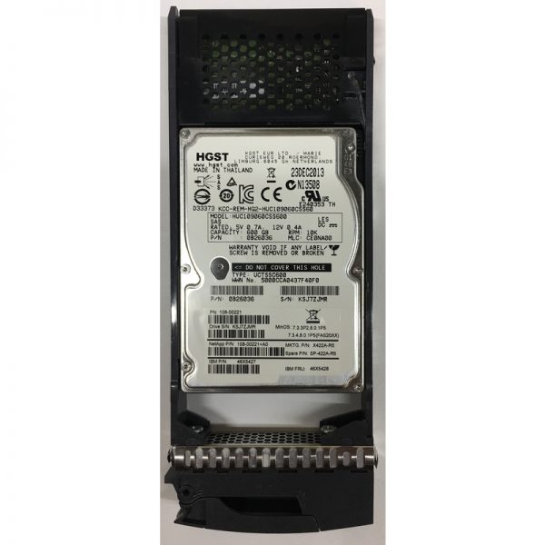 0B26036 - NetApp 600GB 10K RPM SAS 2.5" HDD for DS2246 24 bay enclosures and FAS2240/ FAS2552