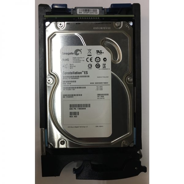 118033048-A03 - EMC 1TB 7200 RPM SAS 3.5" HDD for VNX5100, 5300, 5500, 5700, 7500, 15 disk and VNXe3300