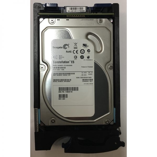 118032749-A03 - EMC 1TB 7200 RPM SAS 3.5" HDD for VNX5100, 5300, 5500, 5700, 7500, 15 disk enclosures and  VNXe3300