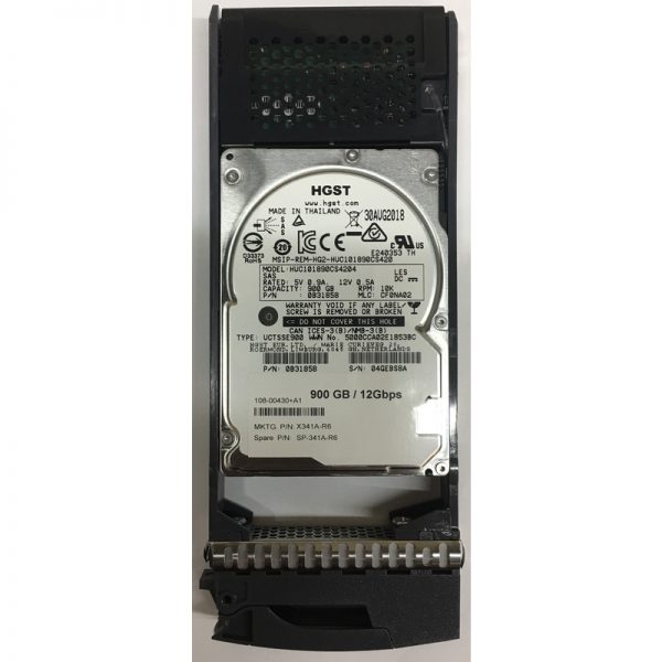 0B31858 - NetApp 900GB 10K RPM SAS 2.5" HDD for DS2246 24 bay enclosure, DS224C 24 bay enclosure, FAS2240-2, FAS2552, FAS2650, FAS2770
