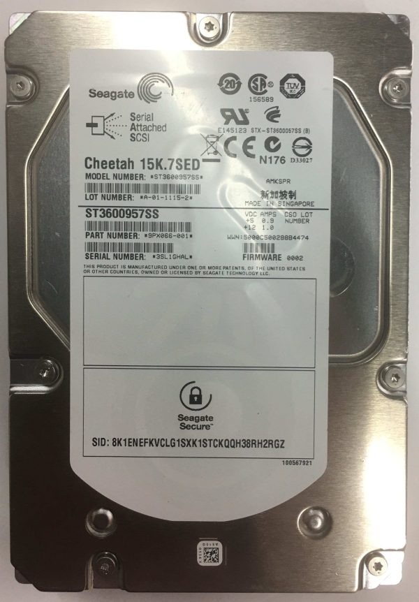 ST3600957SS - Seagate 600GB 15K RPM SAS 3.5" HDD SED