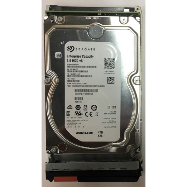 1V4207-037 - Data Domain 4TB 7200 RPM SAS 3.5" HDD for DD6300, DD6800, DD9300 12 bay enclosures