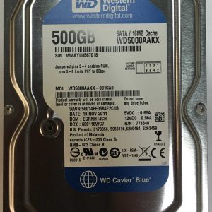 WD5000AAKX-001CA0 - Western Digital 500GB 7200 RPM SATA 3.5" HDD