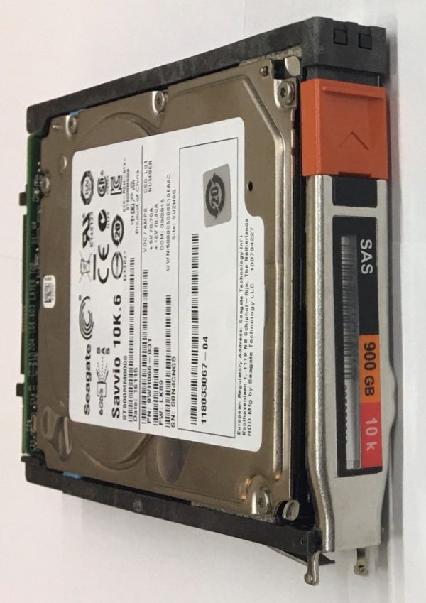 ST900MM0_CLAR900 - EMC 900GB 10K RPM SAS 2.5" HDD for VNX5100, 5200, 5300, 5400, 5500, 5600, 5700, 5800, 7500, 7600, 8000 25 disk enclosures, VNX5400, 5600, 5800, 7600, 8000 120 disk, enclosures, VNXe1600, 3100, 3150, 3200, 3300 series. 1 year warranty.