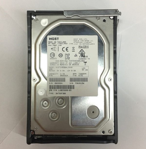 0B26924 - Data Domain 3TB 7200 RPM SAS 3.5" HDD for Data Domain DS60, 60 bay enclosures