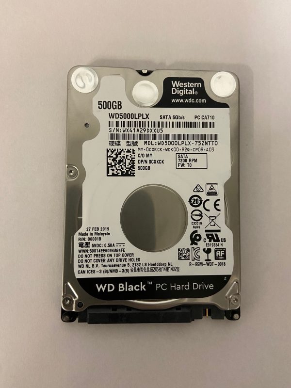 WD5000LPLX - Western Digital 500GB 7200 RPM SATA 2.5" HDD