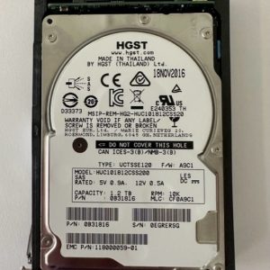 118000059-01 - EMC 1.2TB 10K RPM SAS 2.5" HDD for VNX5200, 5400, 5600, 5800, 7600, 8000 series 25 disk enclosures, VNX 5400, 5600, 5800, 7600, 8000 series 120 disk enclosures and VNXe1600, VNXe3200 118000059-01 - EMC 1.2TB 10K RPM SAS 2.5" HDD for VNX5200, 5400, 5600, 5800, 7600, 8000 series 25 disk enclosures, VNX 5400, 5600, 5800, 7600, 8000 series 120 disk enclosures and VNXe1600, VNXe3200