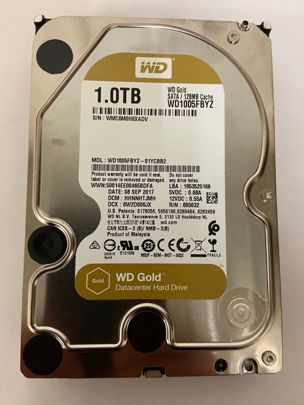 WD1005FBYZ - Western Digital 1TB 7200 RPM SATA 3.5" HDD