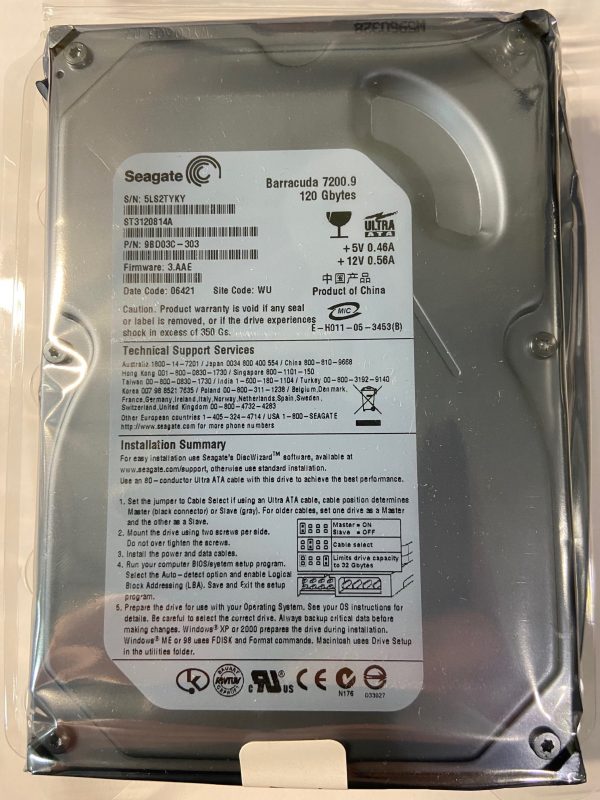 9BD03C-303 - Seagate 120GB 7200 RPM IDE 3.5" HDD