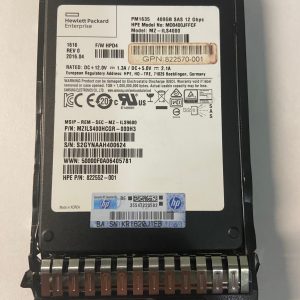 822555-B21 - HP 400GB SSD SAS 2.5" HDD w/ tray for G8, G9, G10