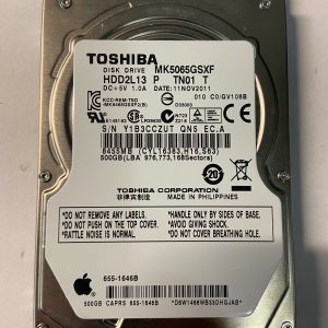 655-1646B - Apple 500GB 5400 RPM SATA 2.5" HDD 655-1646B - Apple 500GB 5400 RPM SATA 2.5" HDD