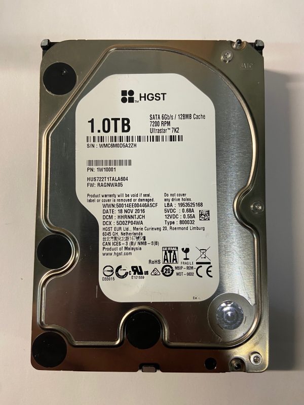 HUS722T1TALA604 - Hitachi 1TB 7200 RPM SATA 3.5" HDD